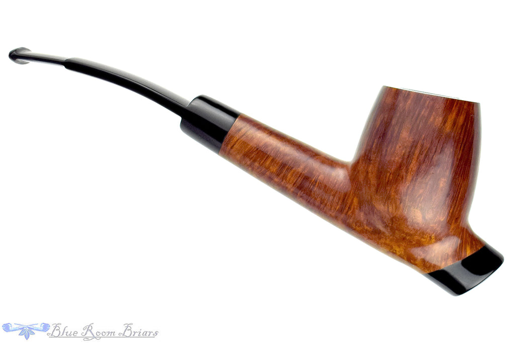 Charatan Selected 4 1/4 Bent Cavalier with Ebonite Estate Pipe Draft with Bowl Coat
