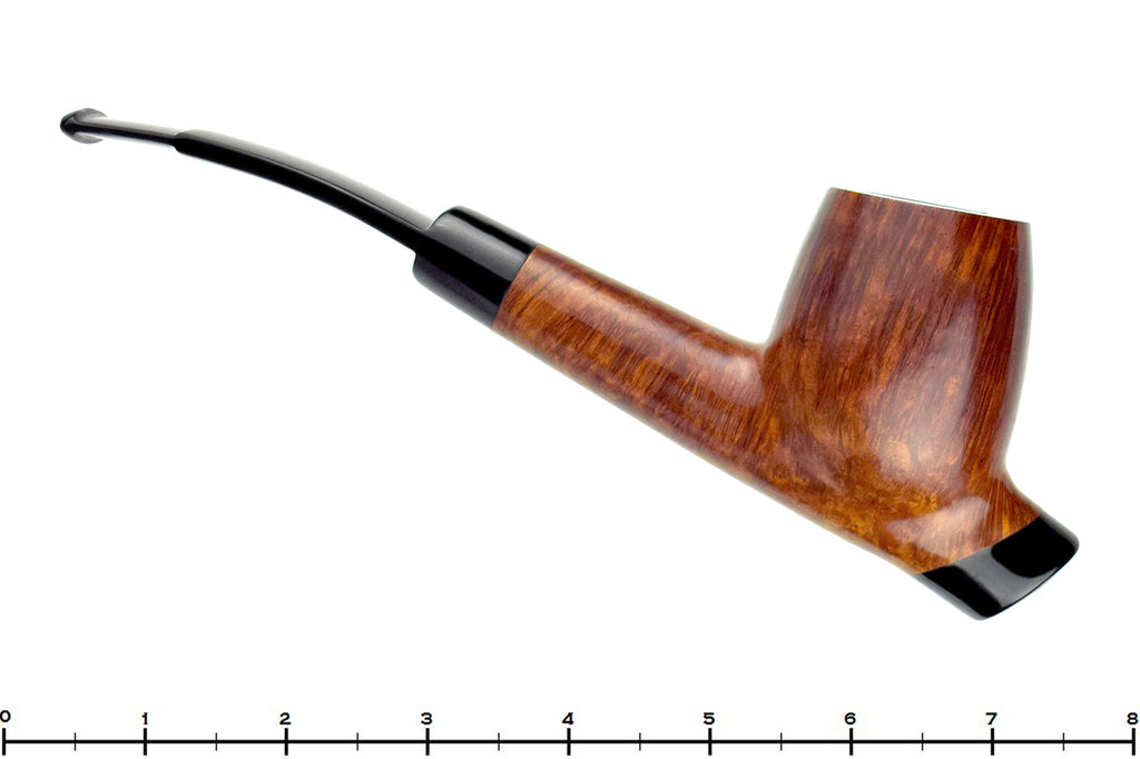 Charatan Selected 4 1/4 Bent Cavalier with Ebonite Estate Pipe Draft with Bowl Coat