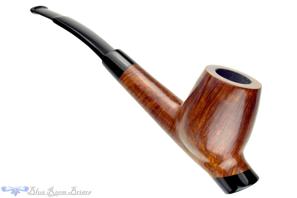 Charatan Selected 4 1/4 Bent Cavalier with Ebonite Estate Pipe Draft with Bowl Coat