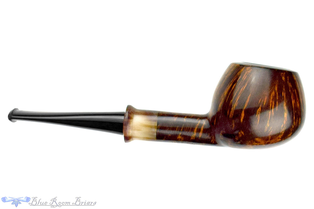 Blue Room Briars is proud to present this Erik Nielsen Pipe Grade B Contrast Tomato with Buffalo Horn