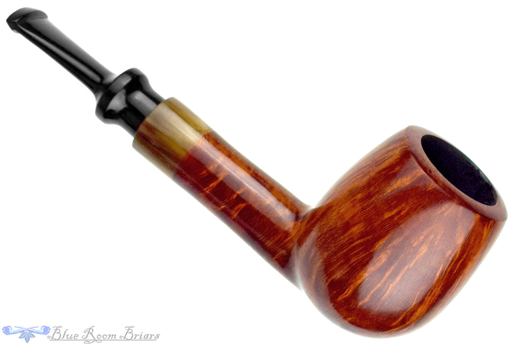 Blue Room Briars is proud to present this Erik Nielsen Pipe Grade B Contrast Lovat with Buffalo Horn