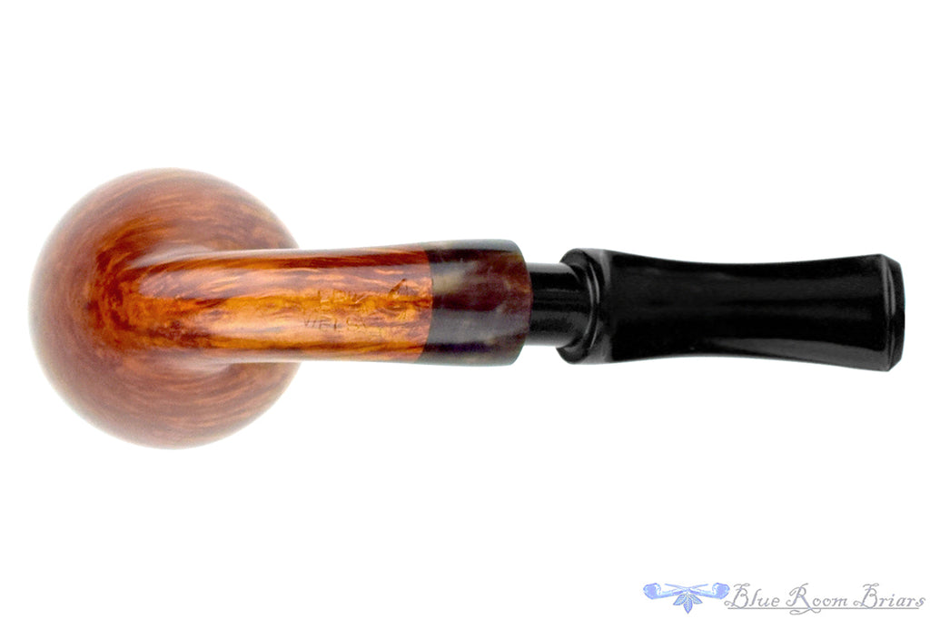 Blue Room Briars is proud to present this Erik Nielsen Pipe Grade A Contrast Bent Bulb with Buffalo Horn