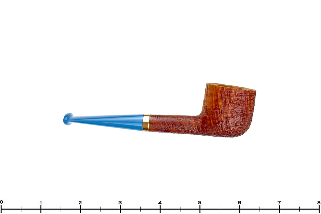 Blue Room Briars is proud to present this Doug Finlay Pipe 2437 Sandblast Pot with Brass