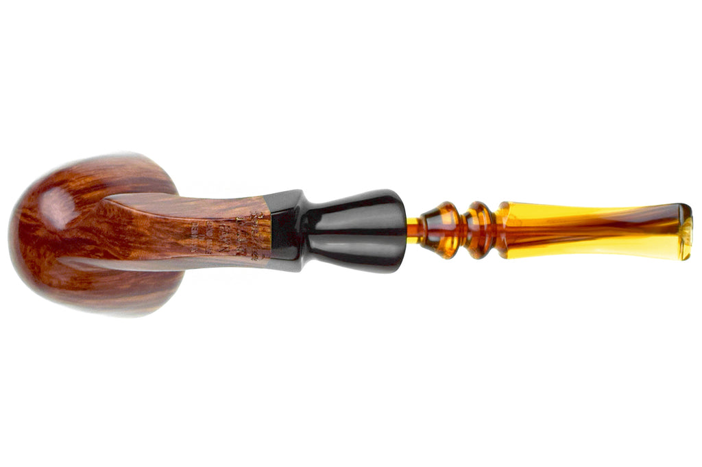 Ben Wade Unicorn Fawn Large Bent Freehand with Acrylic Ferrule and Plateau Estate Pipe
