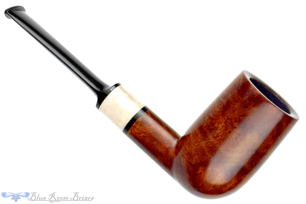Blue Room Briars is proud to present this H Pipes by Aidan Hesslewood Stacked Billiard with Deer Antler