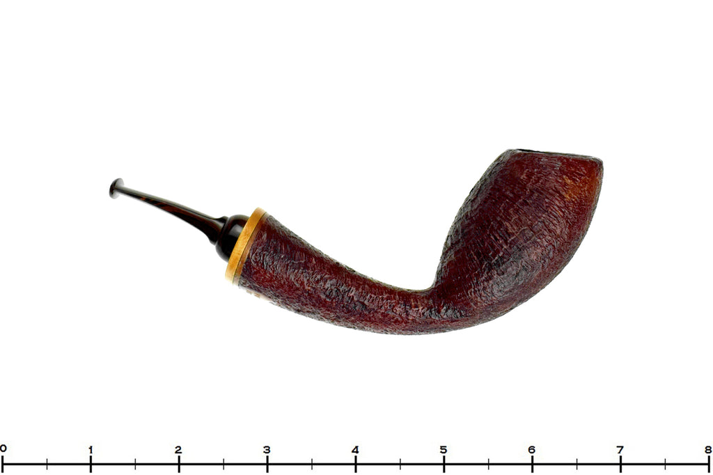 David Huber Sandblast Bent Cobra (2014 Make) with Teardrop Shank and Boxwood Estate Pipe
