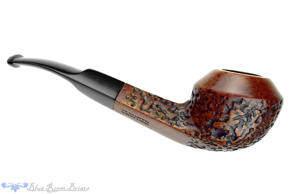 Blue Room Briars is proud to present this Williams Nautical Bent Partial Rusticated Bulldog Estate Pipe