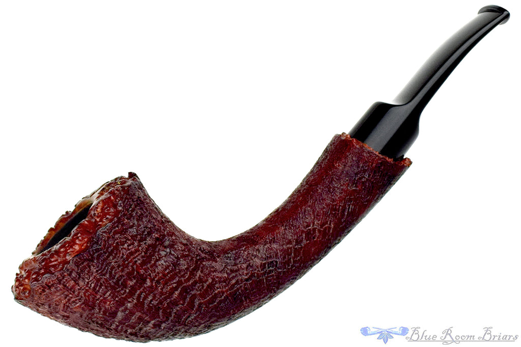 Sloth 1/4 Bent Sandblast Freehand with Plataeux UNSMOKED Estate Pipe