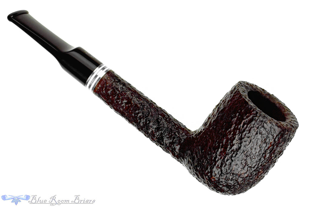 Savinelli Bianca 703 KS Rusticated Lovat (6mm Filter) with Nickel and Acrylic Estate Pipe