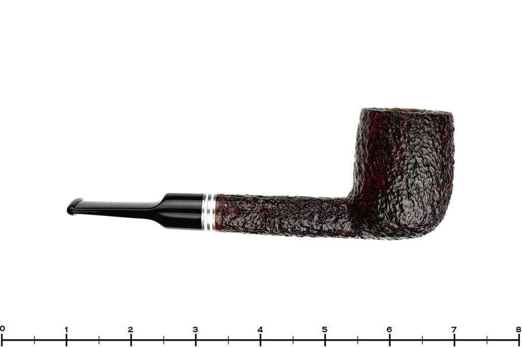 Savinelli Bianca 703 KS Rusticated Lovat (6mm Filter) with Nickel and Acrylic Estate Pipe