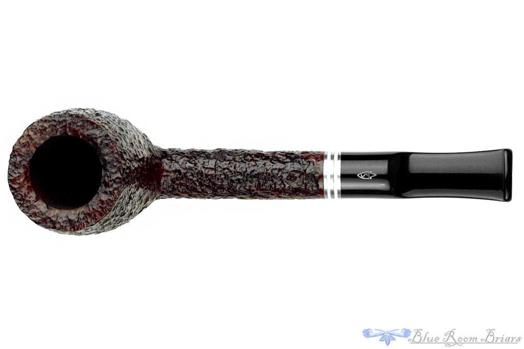 Savinelli Bianca 703 KS Rusticated Lovat (6mm Filter) with Nickel and Acrylic Estate Pipe