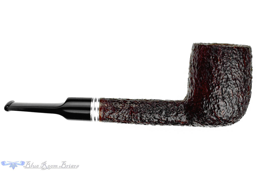 Savinelli Bianca 703 KS Rusticated Lovat (6mm Filter) with Nickel and Acrylic Estate Pipe