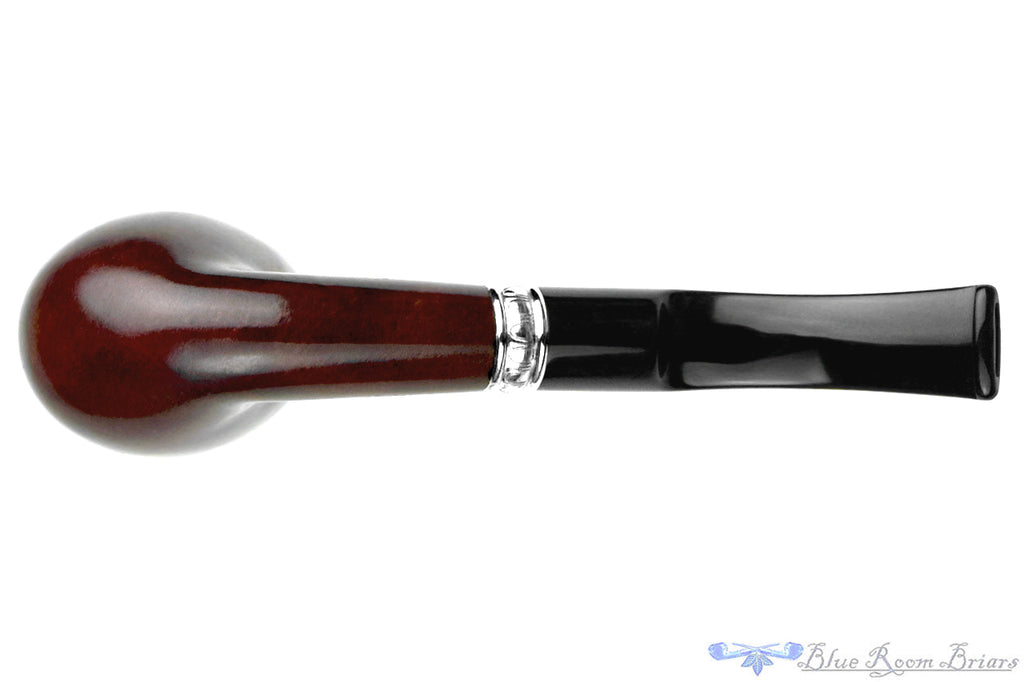 Savinelli Trevi 607 KS Bent Billiard (6mm Filter) with Nickel Estate Pipe