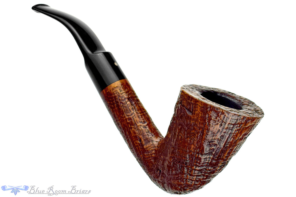 Blue Room Briars is proud to present this Ser Jacopo S2 Bent Sandblast Yachtsman Estate Pipe