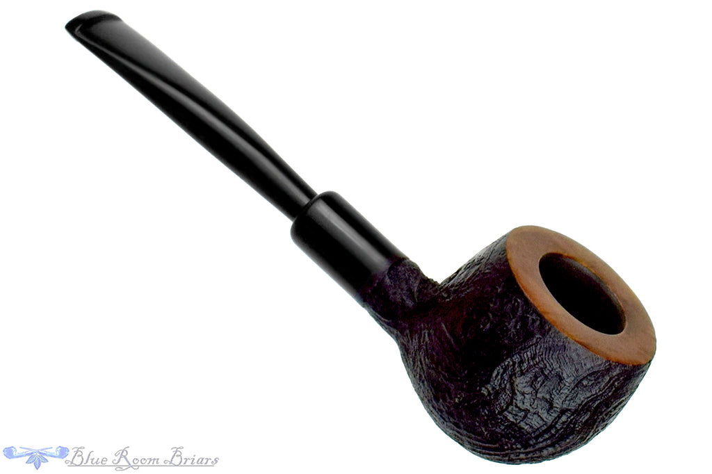 Blue Room Briars is proud to present this Jan Pietenpauw Pipe Black Blast Apple with Ebonite Ferrule and Military Mount