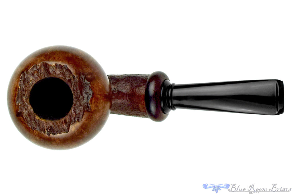 Blue Room Briars is proud to present this Jan Pietenpauw Pipe Bent Partial Blast Raised Tomato with Cocobolo and Plateau