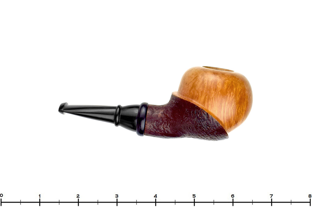 Blue Room Briars is proud to present this Jan Pietenpauw Pipe Partial Blast Tomato with Ebonite