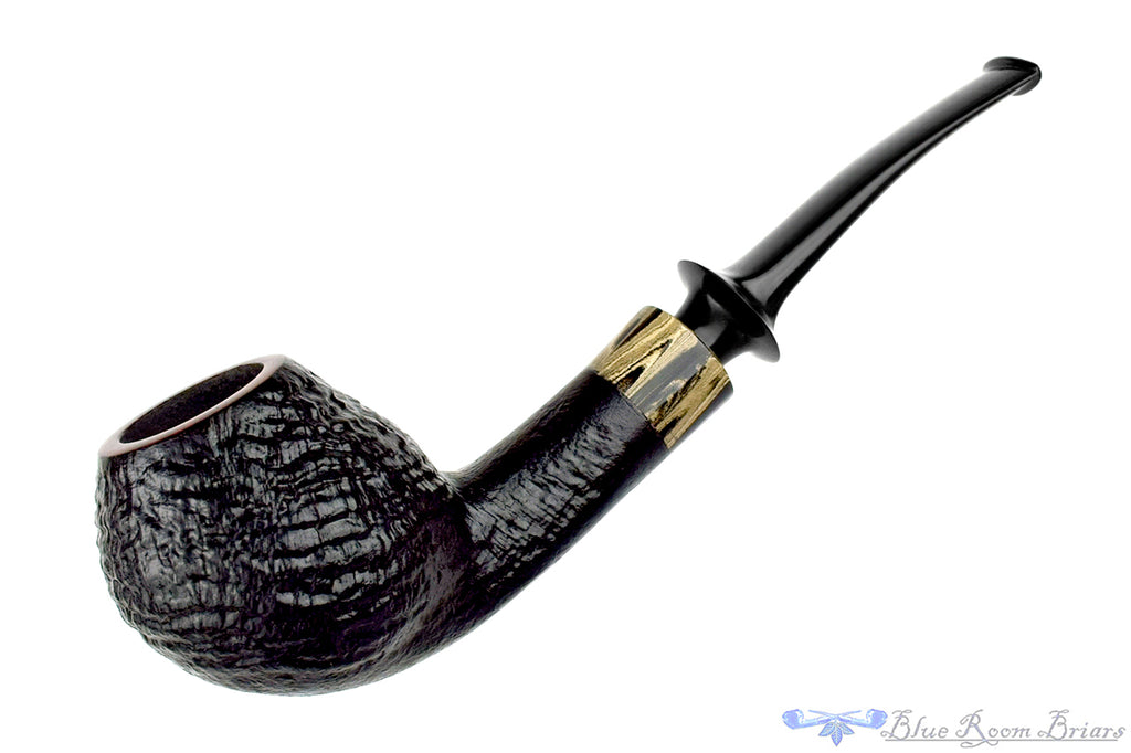Bonsai Pipes By Tobias Höse Bent Black Blast Teapot with Sand Brindle
