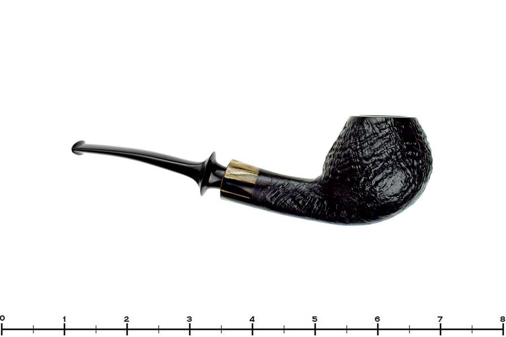 Blue Room Briars is proud to present this Bonsai Pipes By Tobias Höse Bent Black Blast Teapot with Sand Brindle
