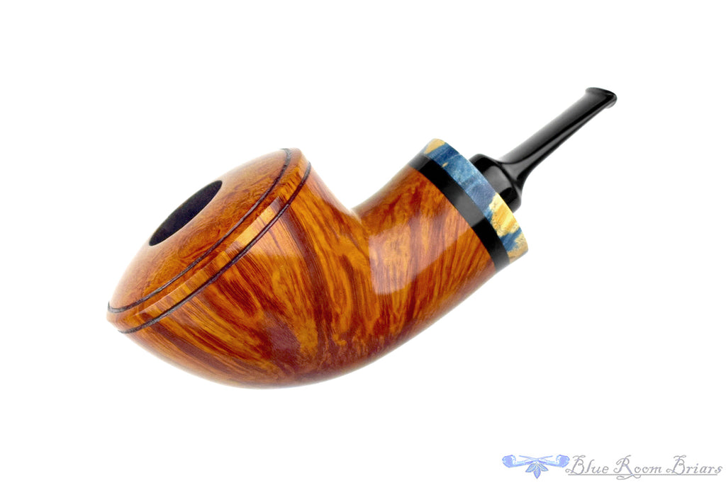 Bonsai Pipes By Tobias Höse Smooth Contrast Bullcap with Stabilized Burl