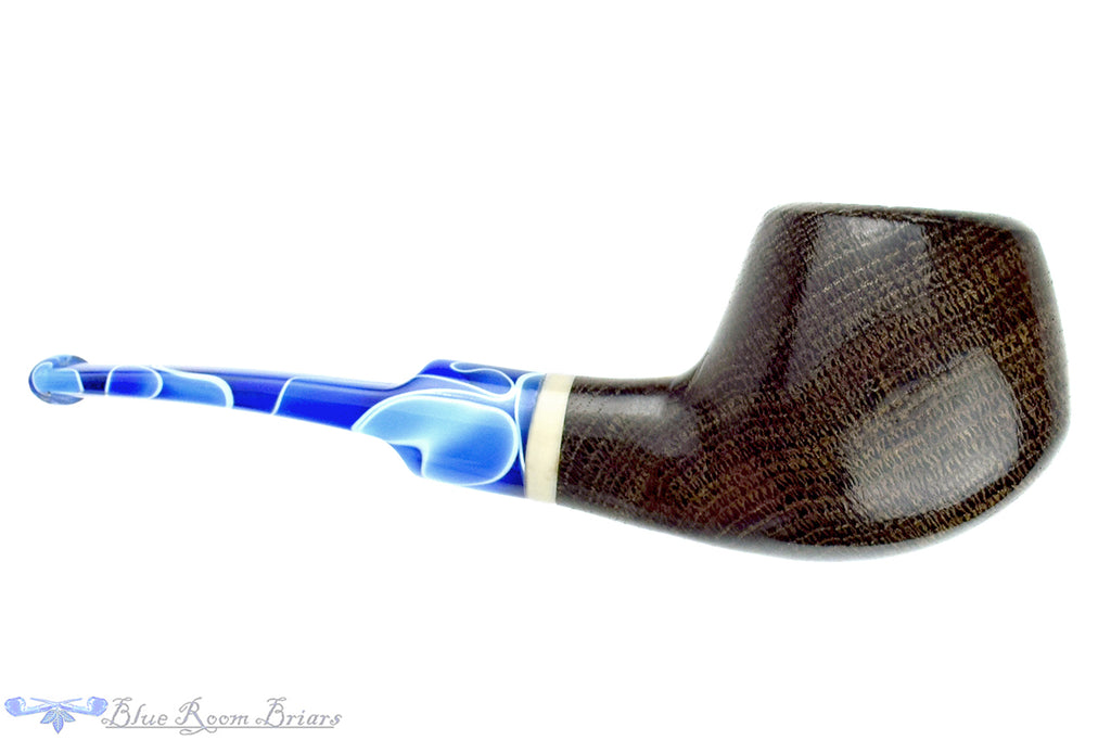 Blue Room Briars is proud to present this Ron Smith Pipe Bent Morta Apple with Acrylic