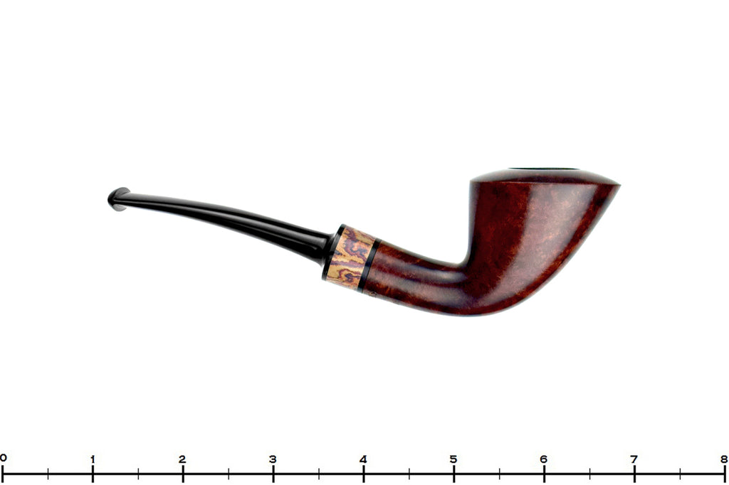Blue Room Briar is proud to present this Bruno Nuttens Pipe A Bent Yachtsman with Brindle