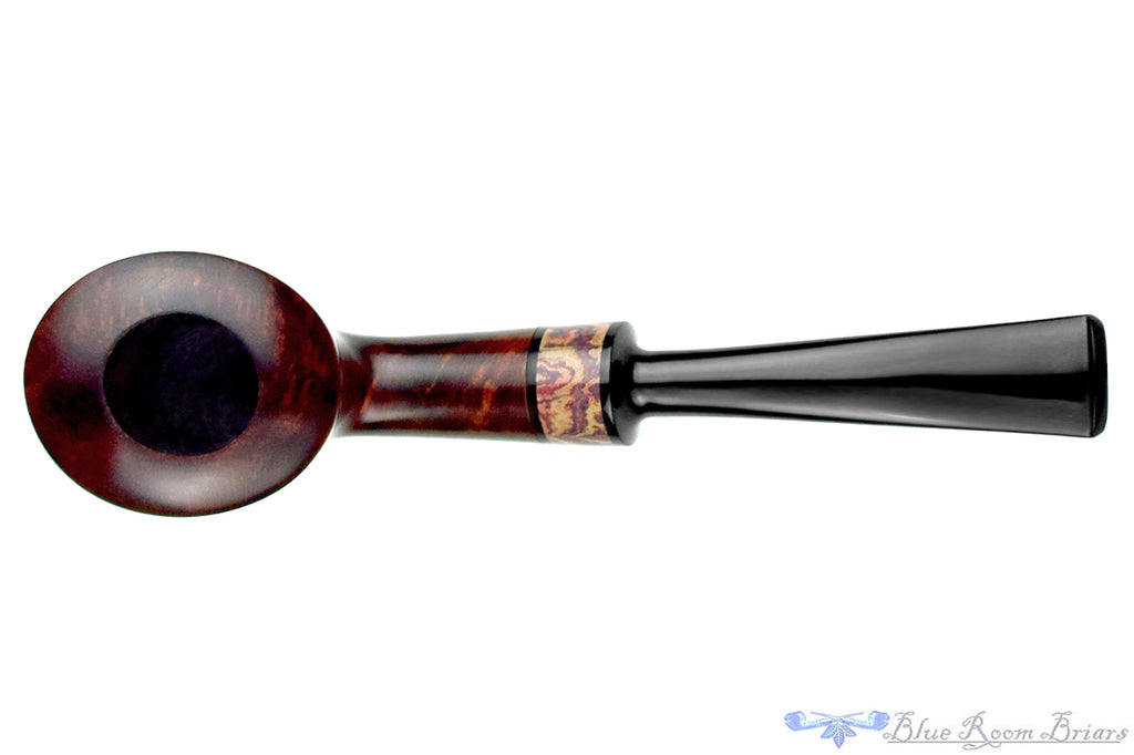 Blue Room Briar is proud to present this Bruno Nuttens Pipe A Bent Yachtsman with Brindle