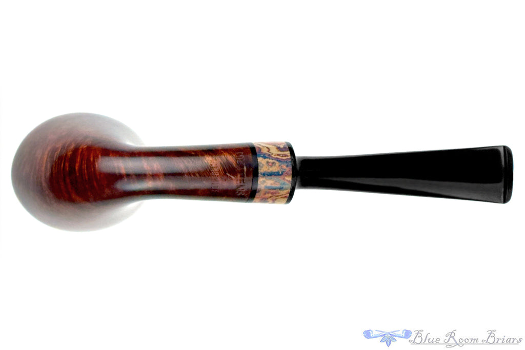 Blue Room Briar is proud to present this Bruno Nuttens Pipe A Bent Yachtsman with Brindle