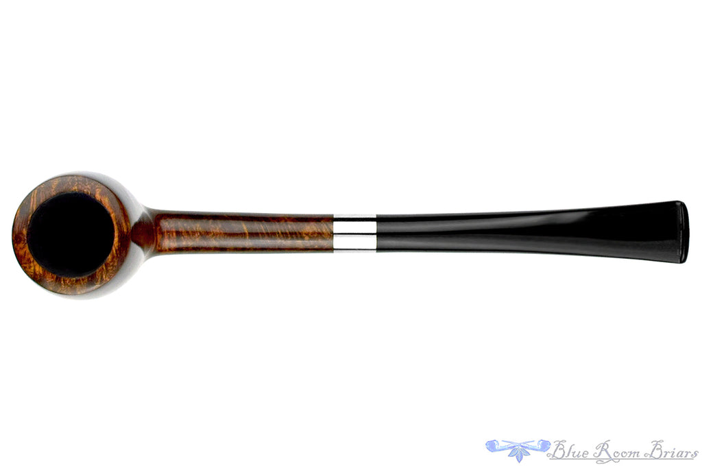 Blue Room Briars is proud to present this Bruno Nuttens Pipe B3 Dark Contrast Bing Billiard with Nickel