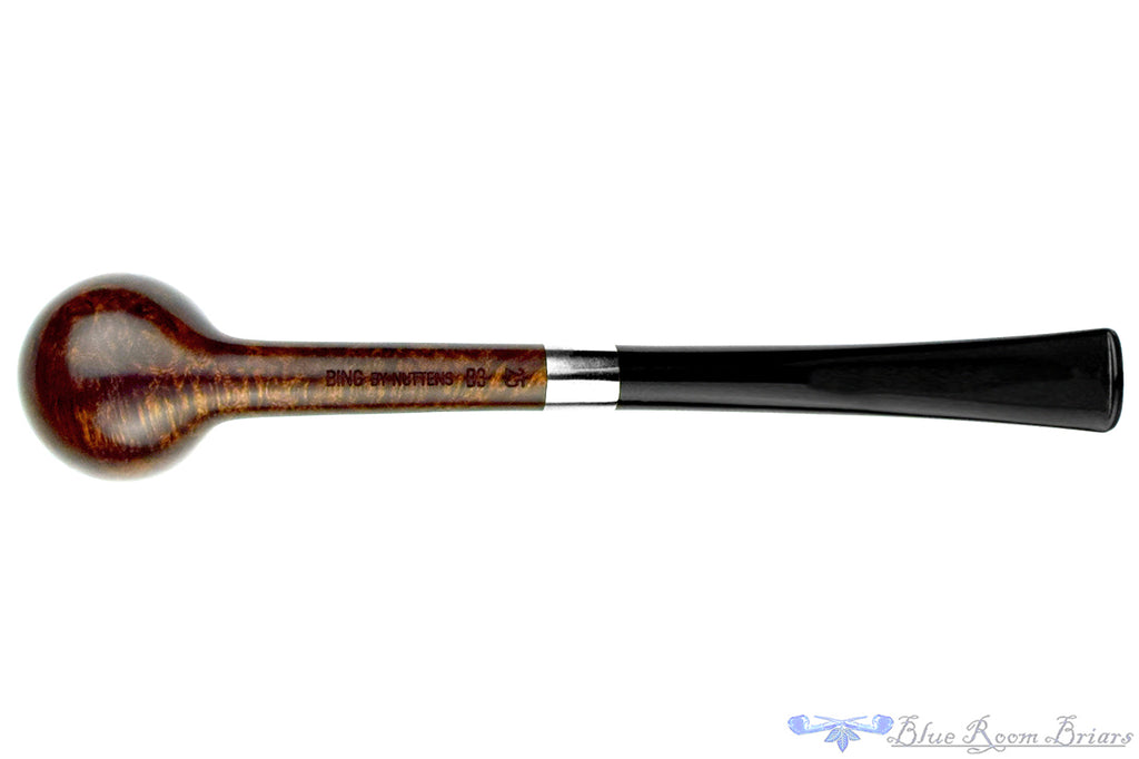 Blue Room Briars is proud to present this Bruno Nuttens Pipe B3 Dark Contrast Bing Billiard with Nickel
