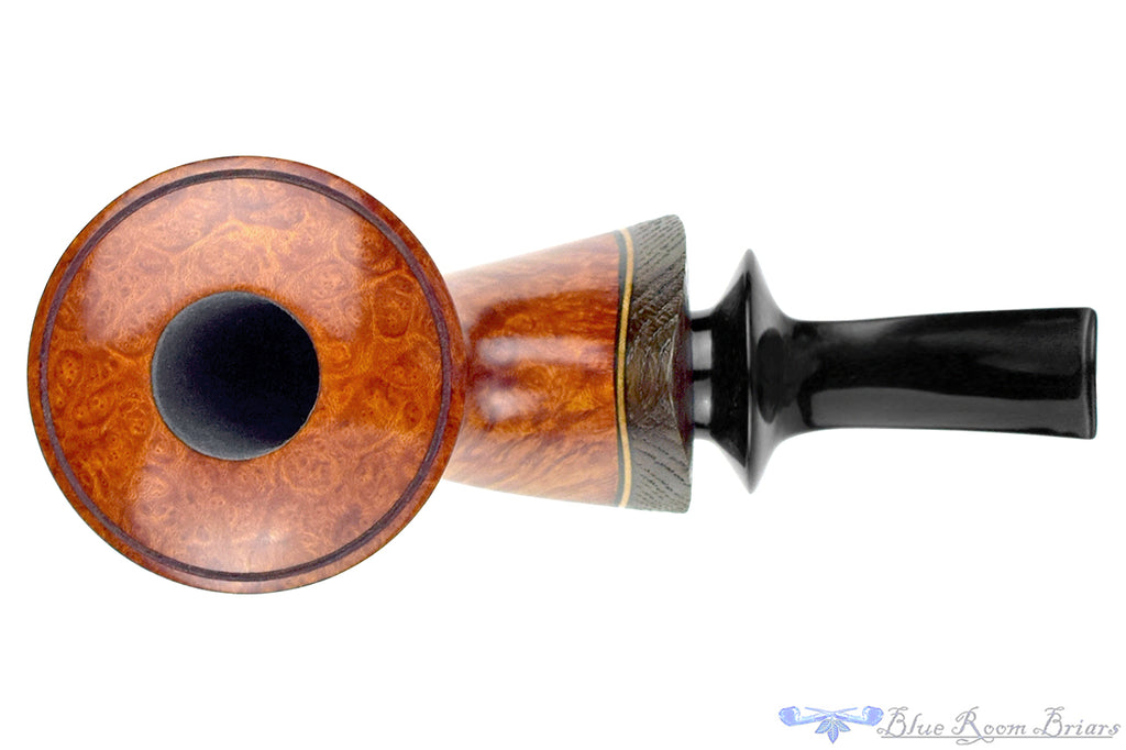 Blue Room Briars is proud to present this Dirk Heinemann Pipe Curved Bent Bulldog with Morta and Boxwood