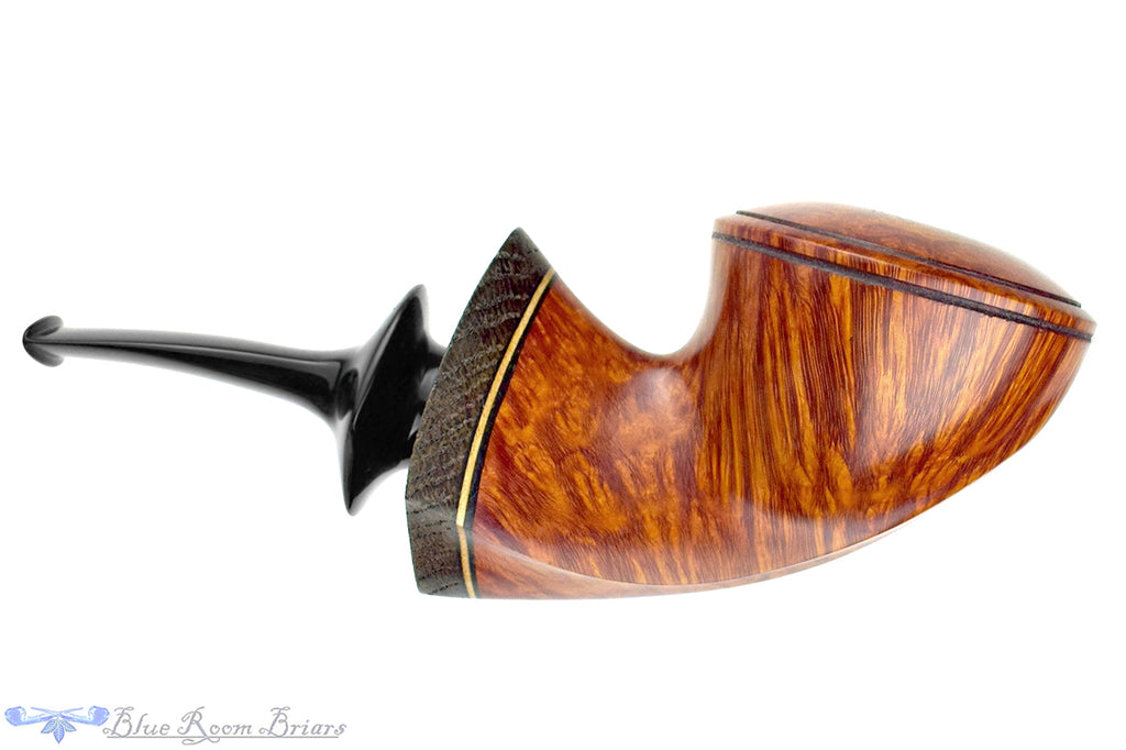 Blue Room Briars is proud to present this Dirk Heinemann Pipe Curved Bent Bulldog with Morta and Boxwood