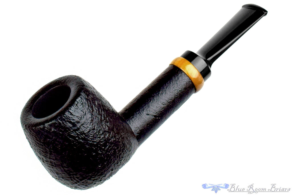 Blue Room Briars is proud to present this C. Martin Pipe by Chris Mattioda Black Blast Billiard with Olivewood