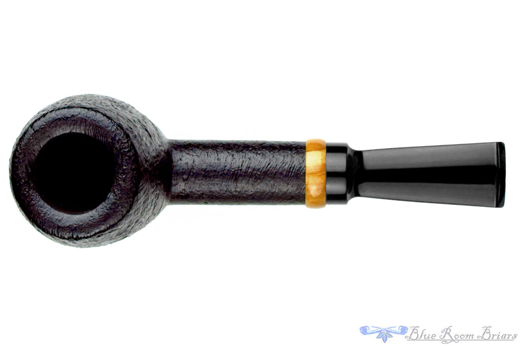Blue Room Briars is proud to present this C. Martin Pipe by Chris Mattioda Black Blast Billiard with Olivewood