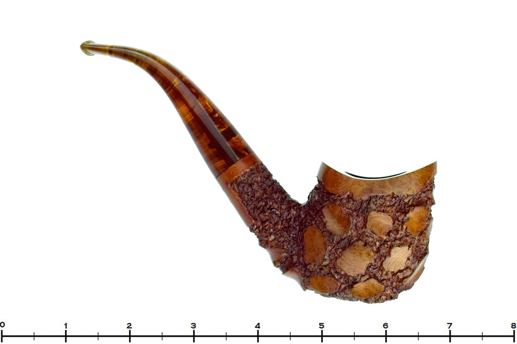 Blue Room Briar is proud to present this Mark Tinsky American Natural Carved Bent Estate Pipe