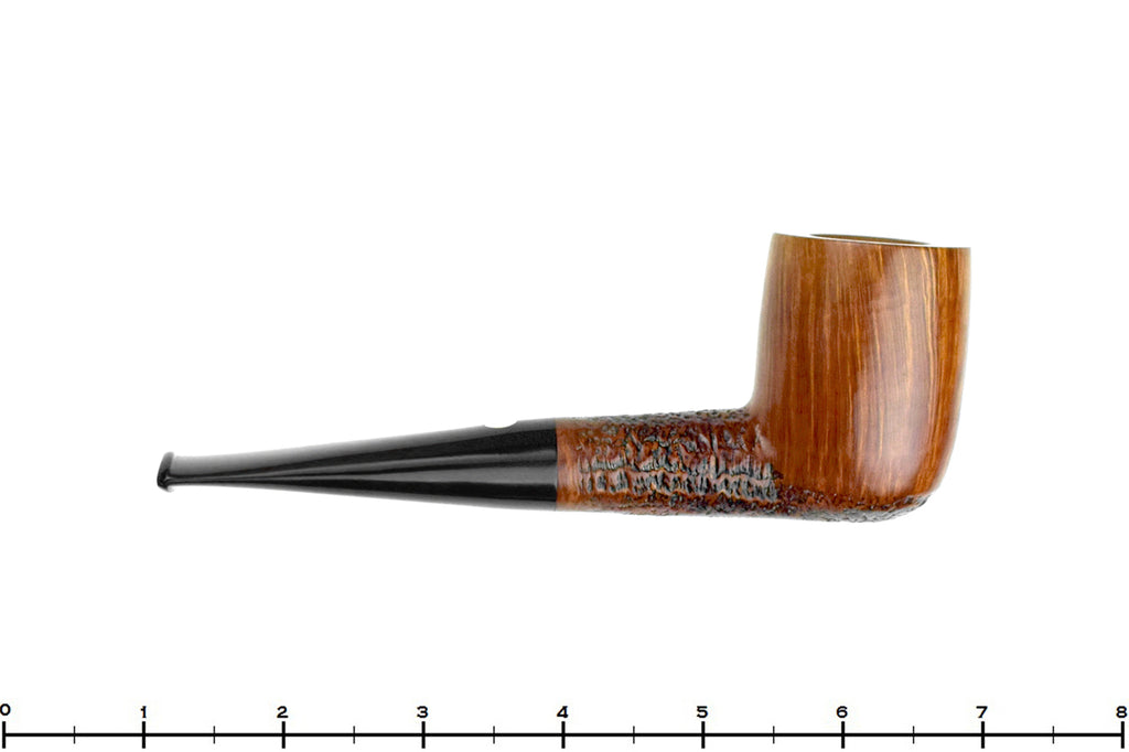 Blue Room Briars is proud to present this Mastro De Paja Pesaro 2D Partial Sandblast Billiard UNSMOKED Estate Pipe