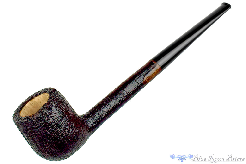 Blue Room Briars is proud to present this Chris Morgan Pipe Sandblast Long Pot Sitter with Plateau