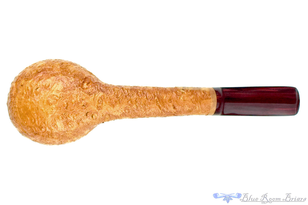 Blue Room Briars is proud to present this Chris Morgan Pipe Bent Sandblast Tomato with Brindle