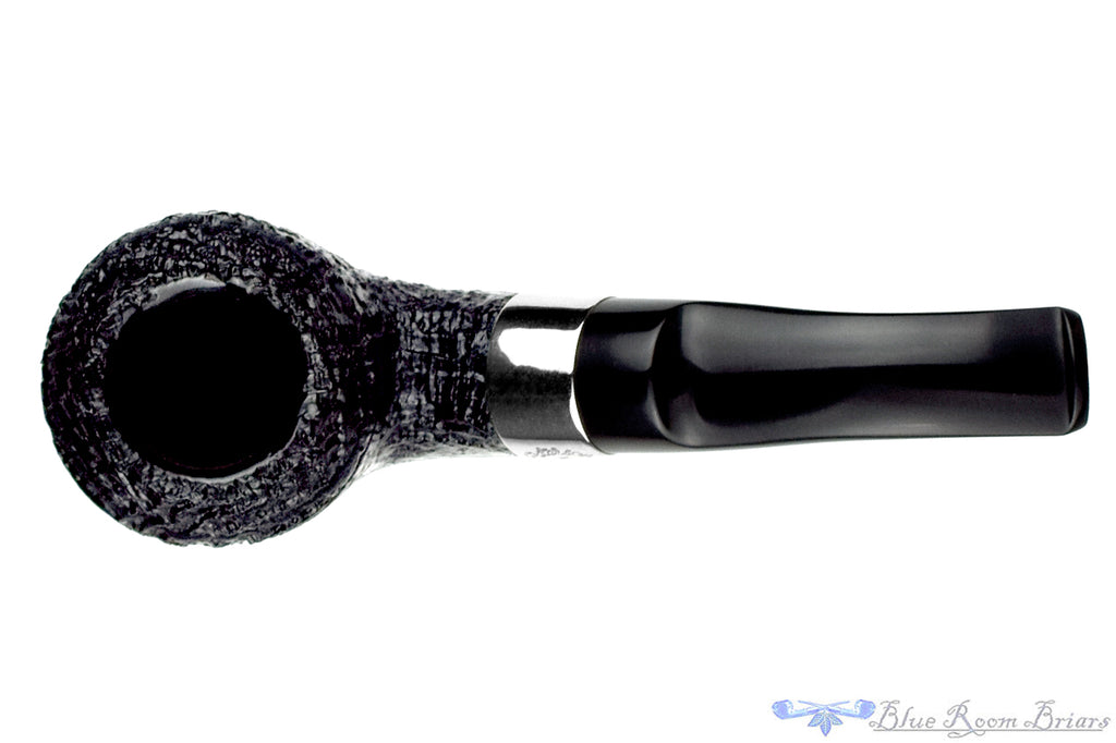 Blue Room Briars is proud to present this Peterson Dublin Edition 999 Bent Sandblast Rhodesian with Nickel Estate Pipe