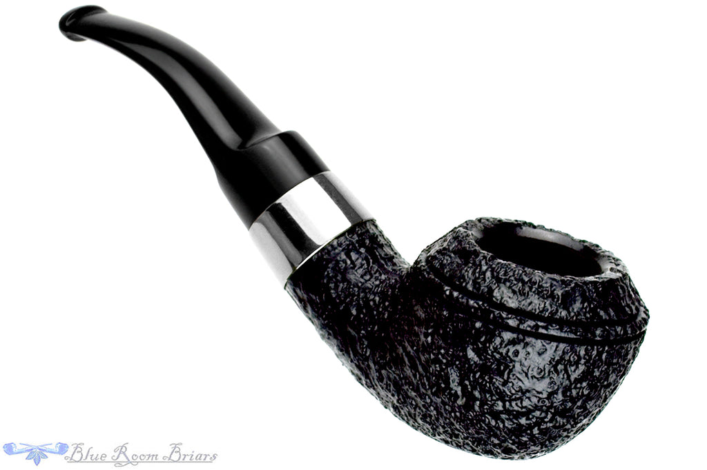 Blue Room Briars is proud to present this Peterson Dublin Edition 999 Bent Sandblast Rhodesian with Nickel Estate Pipe