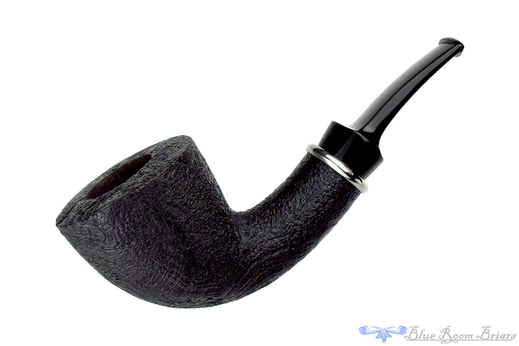 BriarWorks Bent Black Blast Dublin with Nickel Estate Pipe