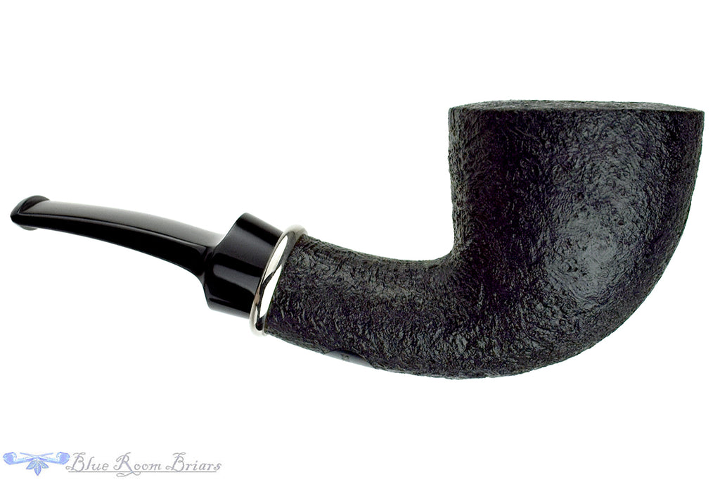 Blue Room Briars is proud to present this BriarWorks Bent Black Blast Dublin with Nickel Estate Pipe