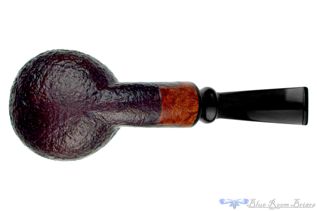 Blue Room Briars is proud to present this Karl Erik Handmade Bent Sandblast Tomato with Acrylic Estate Pipe