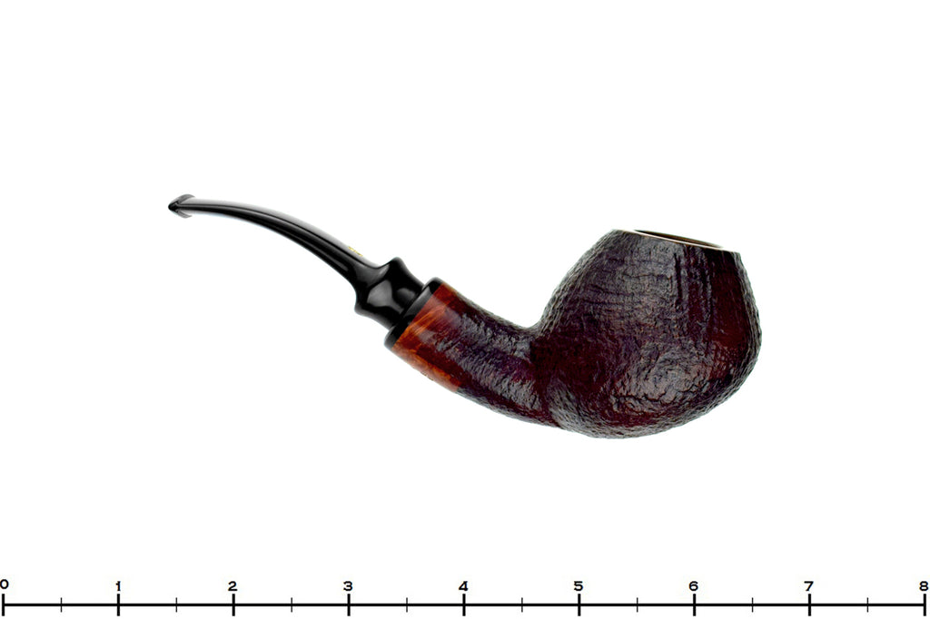 Blue Room Briars is proud to present this Karl Erik Handmade Bent Sandblast Tomato with Acrylic Estate Pipe