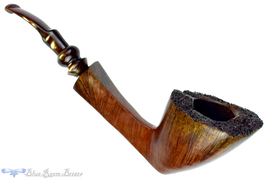 Blue Room Briar is proud to present this Ben Wade Intermezzo Large Bent Freehand with Plateau Estate Pipe