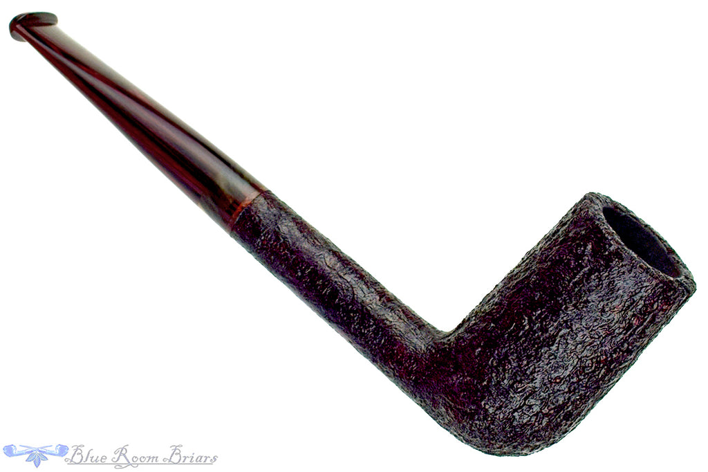 Blue Room Briars is proud to present this Bill Shalosky Pipe 805 Sandblast Chimney with Black and White Ebony and Brindle