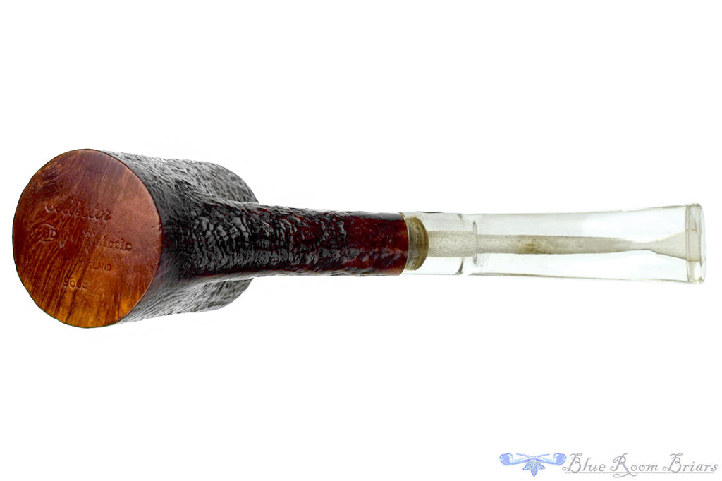 GBD Collector Prehistoric 9609 Bent Sandblast Cherrywood with Perspex Estate Pipe
