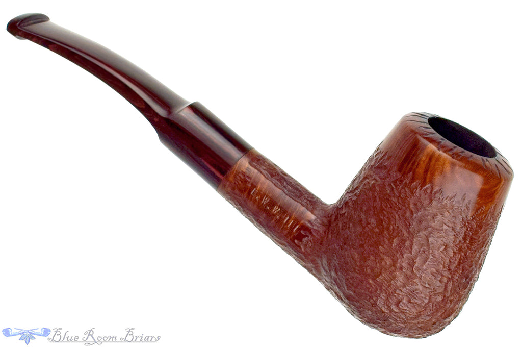 Blue Room Briars is proud to present this Julius Vesz (1996 Make) Large Bent Rusticated Billiard with Brindle