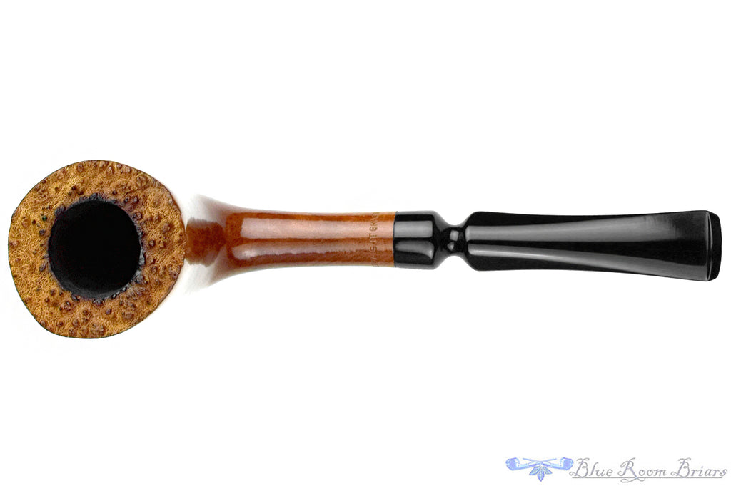 Blue Room Briars is proud to present this Morel Straight Grain Freehand Dublin with Plateau Estate Pipe