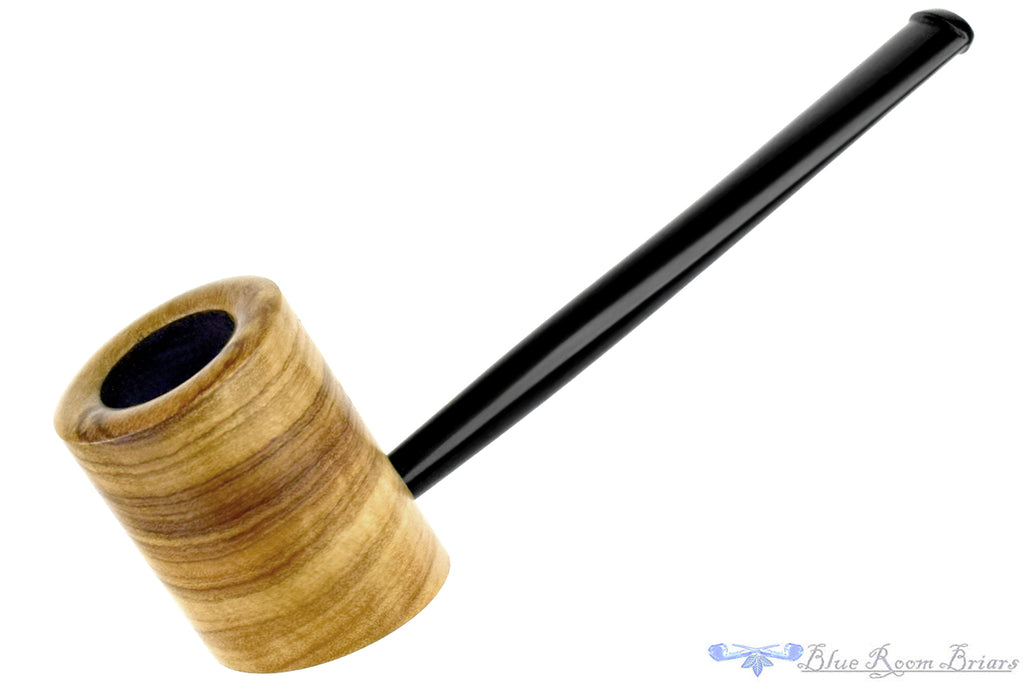 Blue Room Briars is proud to present this pYpi by Charl Goussard Olivewood Duke Poker with Military Mount